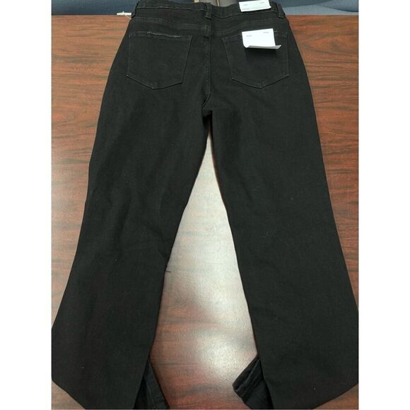 NWT Buckle Vervet Black Skeeter Stretch Boyfriend Distressed Black Jeans Size 27 - Picture 3 of 9